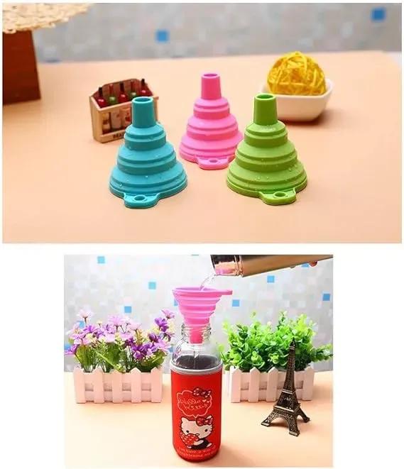 Collapsable Silicone Foldable Funnel