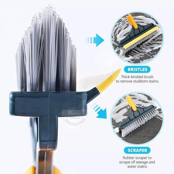 2 In 1 Dust Cleaning Scrubber And Wiper Brush