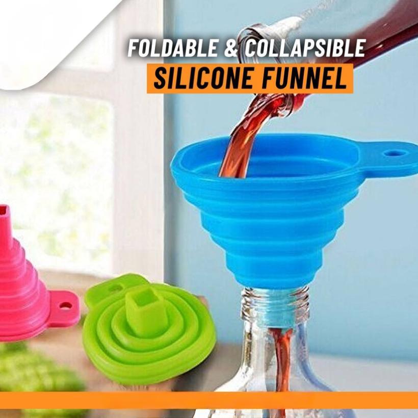 Collapsable Silicone Foldable Funnel