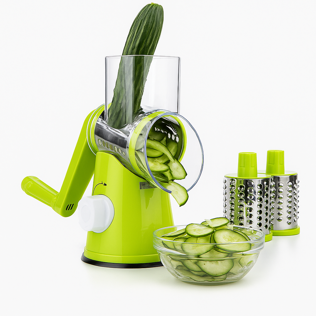 Multifunctional Manual Rotary Vegetable & Fruit Shredder